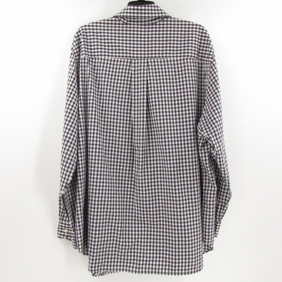Lauren Ralph Lauren Gingham Navy/White Blouse 2X - Picture 7 of 12